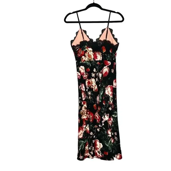 knee length dresses for ladies Corseted Lace Midi Dress 12 / Noir main image 0
